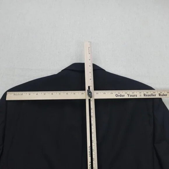 Stafford Tuxedo Suit Mens 48 Regular Black Wool Blend Formal Wear 2 Piece Set - Picture 4 of 15